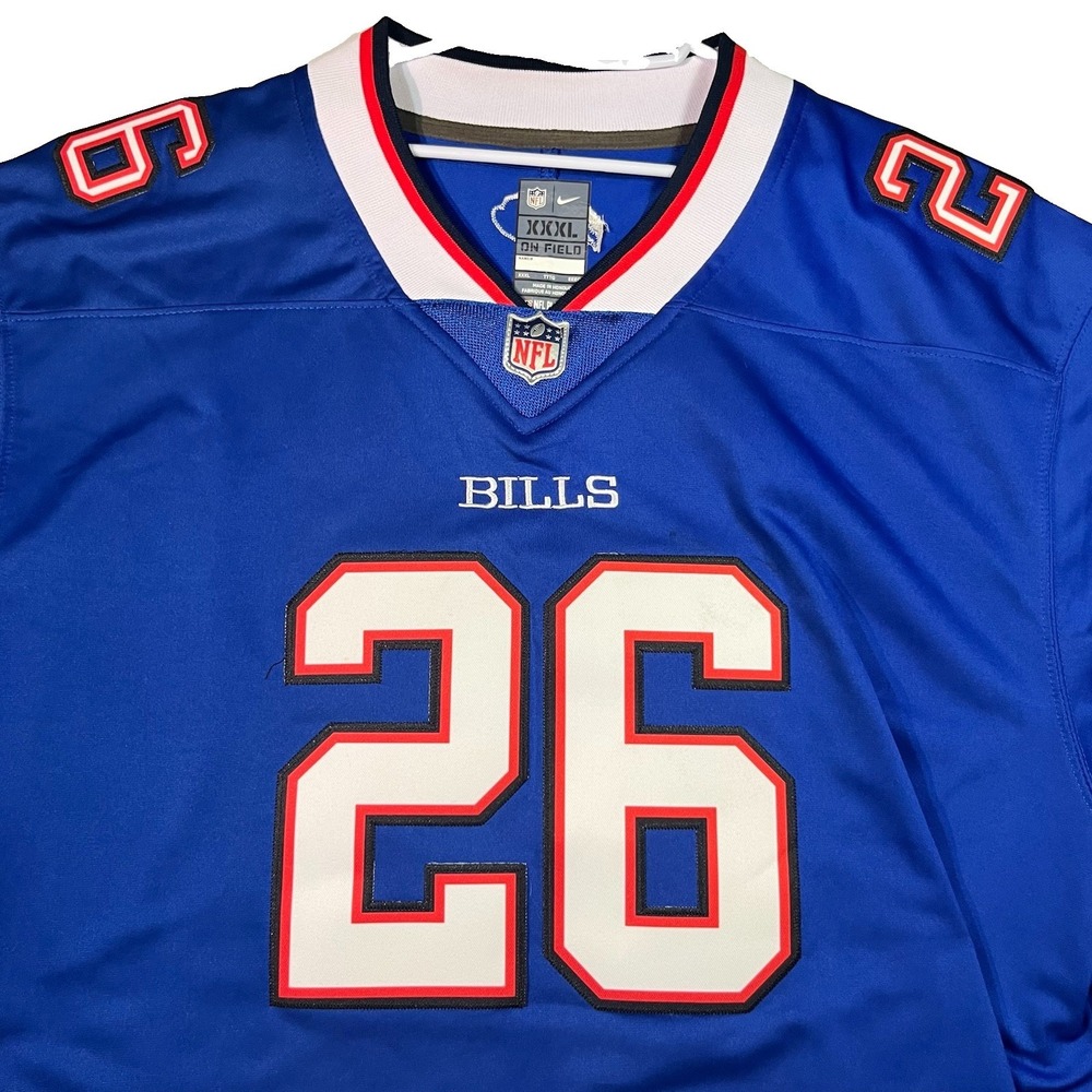 Nike Buffalo Bills Devin Singletary #26 NFL On Field Game Home Jersey Men's XXXL